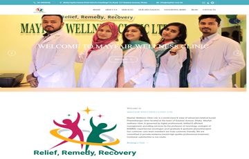 Physiotherapy clinic Website in India